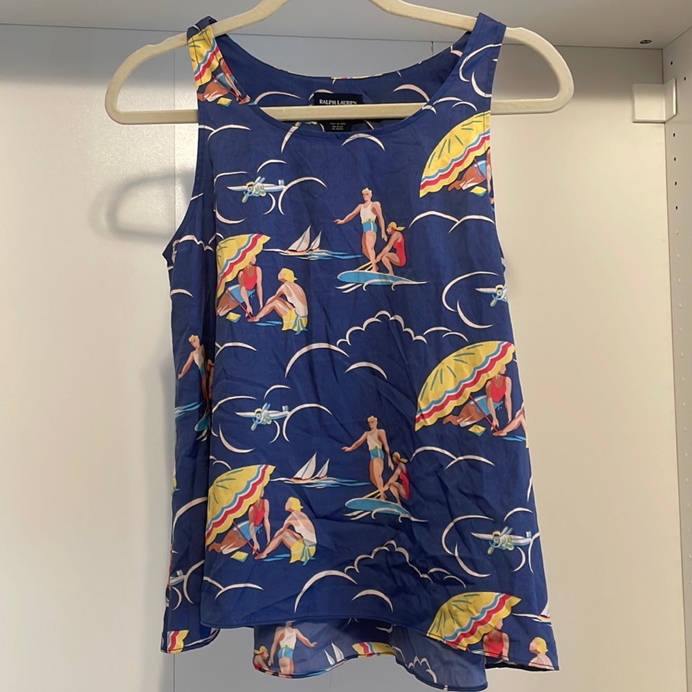 Girls Ralph Lauren blue label vintage top size 14
